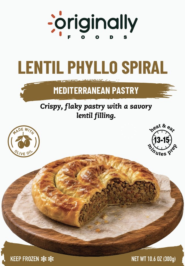 Lentil Phyllo Spiral